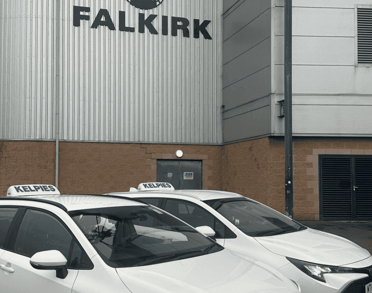 Kelpies Cabs private hire vehicles in Falkirk