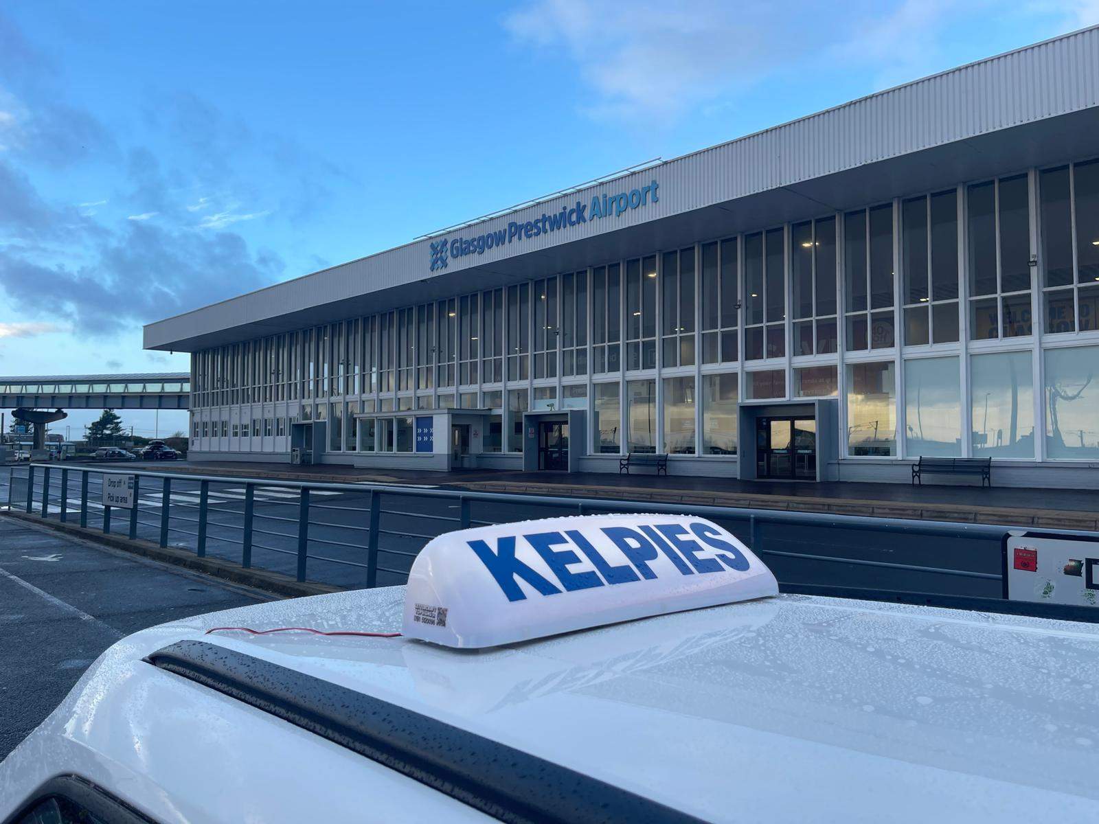 Kelpies Cabs at Glasgow Prestwick Airport